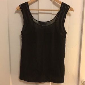 Banana Republic Silk Shell, Art Nouveau Details